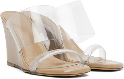 Maryam Nassir Zadeh Brown Olympia Wedge Heeled Sandals In White