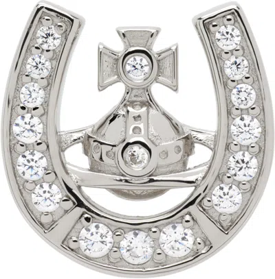 Vivienne Westwood Horace Single Stud Earring In White