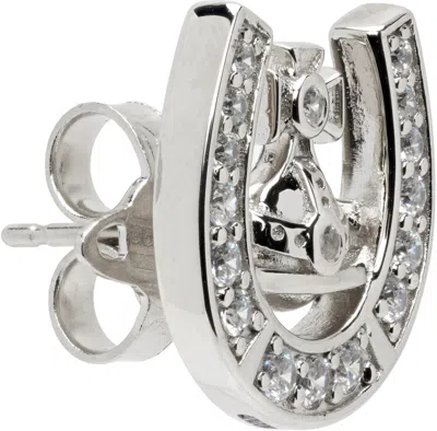 Vivienne Westwood Horace Single Stud Earring In White