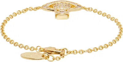 Vivienne Westwood Carmela Bas Relief Bracelet In Gold