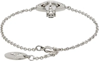 Vivienne Westwood Pina Bas Relief Bracelet In White