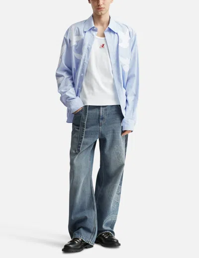 3paradis 3.paradis X Bruce Lee: Flying Machine Tank Top In White