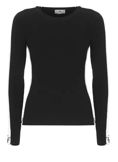 Elisabetta Franchi Suéter Cuello Redondo - Negro In Black