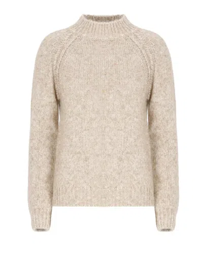 K-way Raglan-sleeve Sweater In Neutral