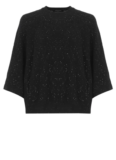 Fabiana Filippi Sequin-embellished Jumper In Black
