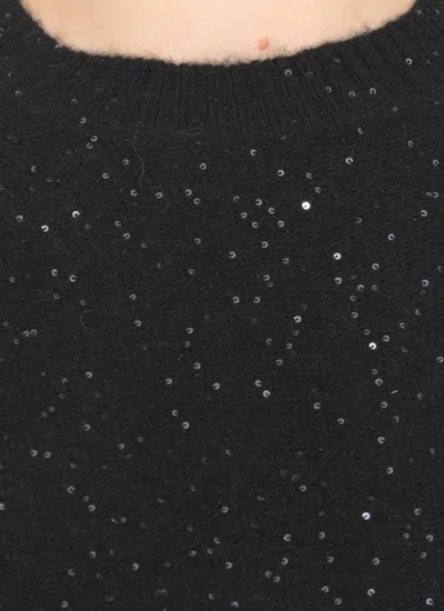 Fabiana Filippi Sequin-embellished Jumper In Black