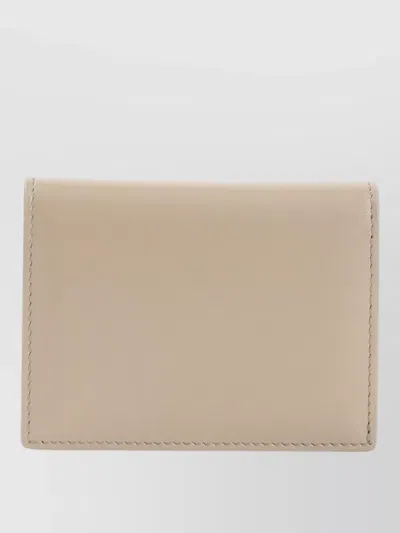 Celine Dual Fold Card Case In Neutral