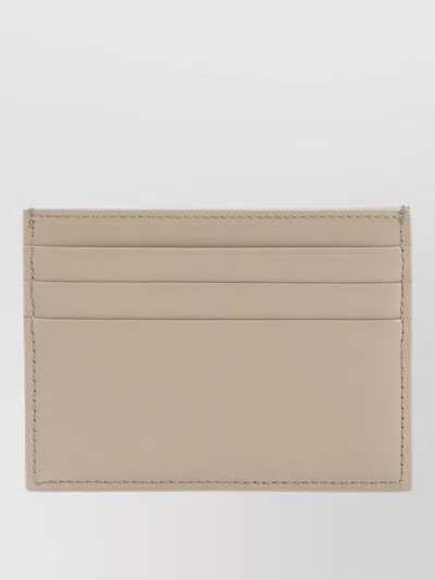 Celine Triomphe Compact Card Holder In Neutral