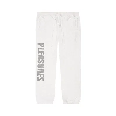 Pre-owned Pleasures Rhinestone Impact Sweatpants 'grey' | Men's Size L In Gray
