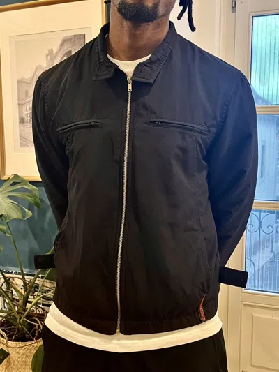 Pre-owned Prada Sport Black Nylon Bomber Jacket