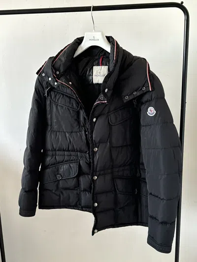 Pre-owned Moncler Millais Puffer Hooded Jacket In Black