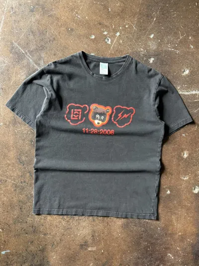 Pre-owned Kanye West Vintage Y2k  Graduation X Fragment Shirt In Black