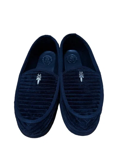 Pre-owned Chrome Hearts Dagger Slippers In Black