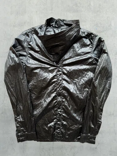 Pre-owned Rick Owens Island S/s13 Megacowl Shirt In Black