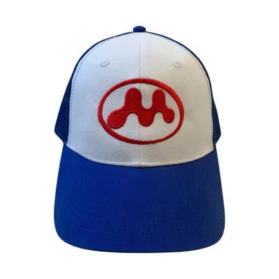 Pre-owned Mowalola Blue Puff Puff Trucker Hat