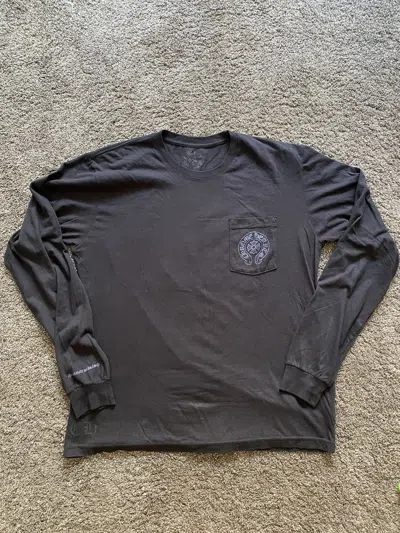 Pre-owned Chrome Hearts Staff Long Sleeve In Black