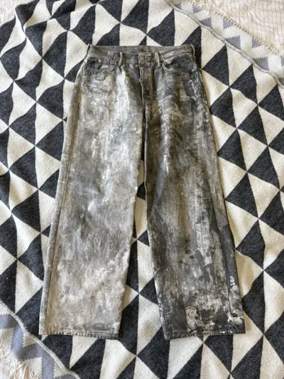 Pre-owned Acne Studios Gray Trompe L'oeil 1981m Trousers