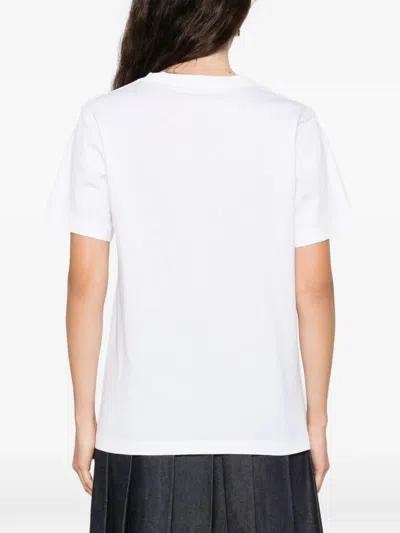 Marni Logo On The Chest Cotton T-shirt In White