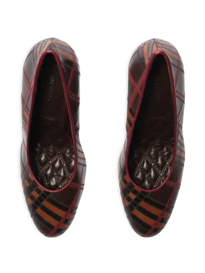 Burberry 90mm Trinket Pumps In Brown