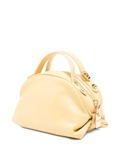 Borbonese Mini Bowler Tote Bag In Purple