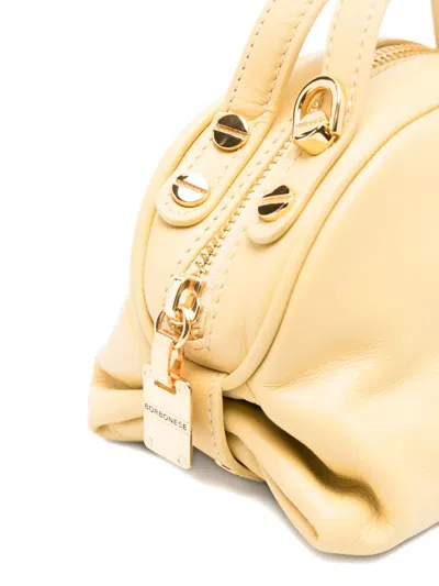 Borbonese Mini Bowler Tote Bag In Purple