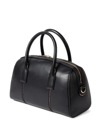 Paul Smith Boston Leather Bag In Orange