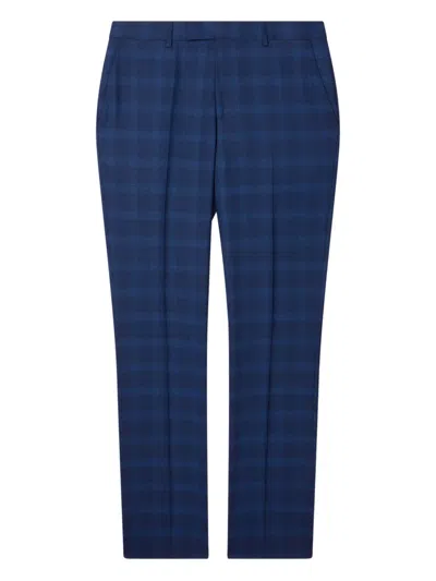 Paul Smith The Brierley Check Wool Suit In Blue