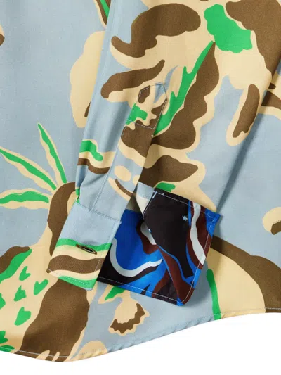 Paul Smith Floral-print Shirt In Blue