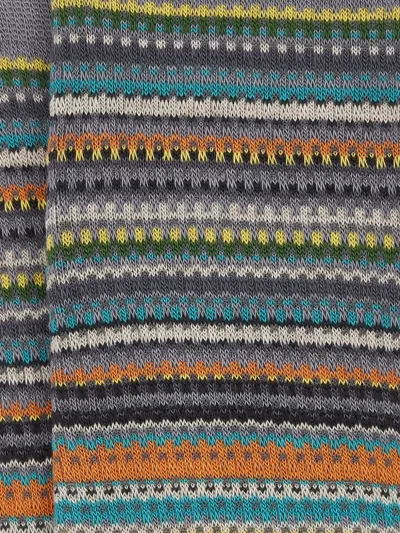 Paul Smith Striped Cotton Socks In Multi