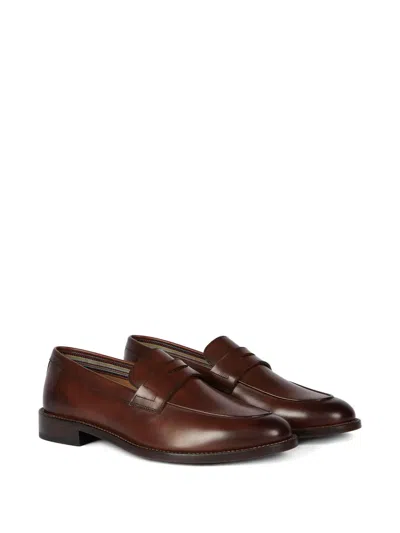 Paul Smith Leather Loafers In Brown
