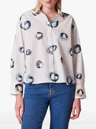 Ps By Paul Smith Printed Shirt In White