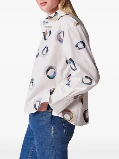 Ps By Paul Smith Printed Shirt In White