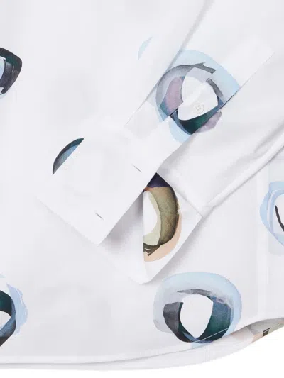 Ps By Paul Smith Printed Shirt In White