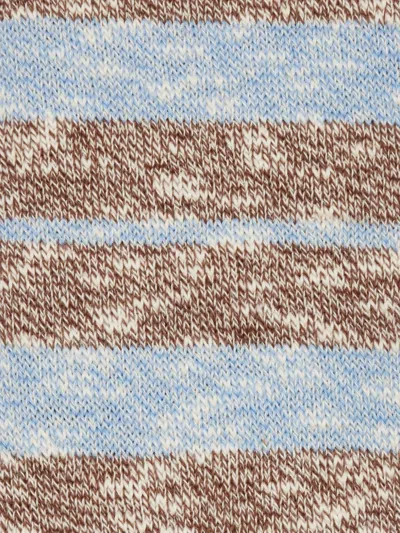 Paul Smith Grey Fleck Stripe Socks Brown In Brown