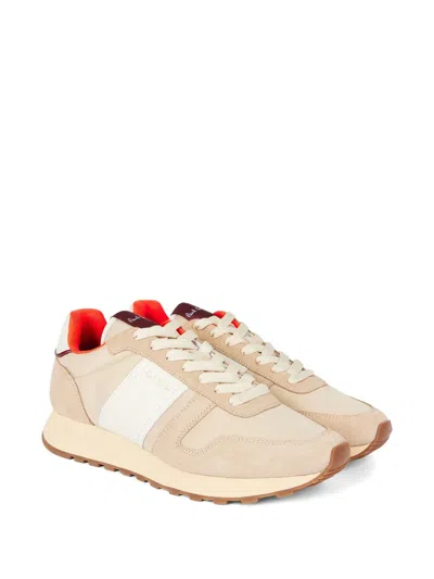Paul Smith Eighties Stripe Panel Sneakers In Neutral
