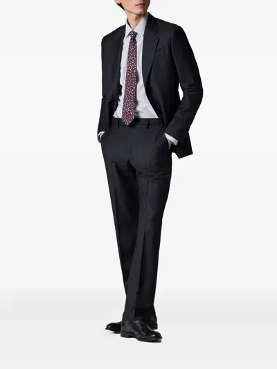 Paul Smith Wool Single-breasted Suit In Brown