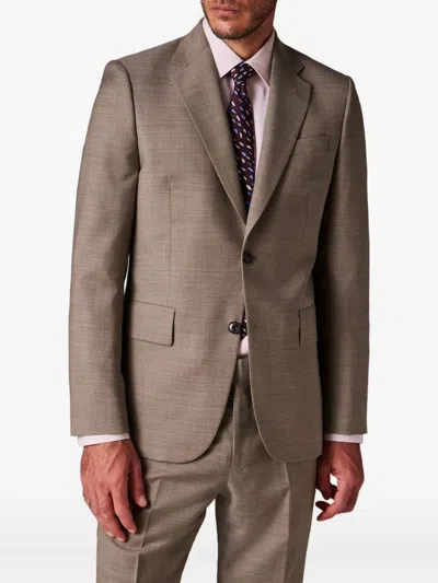 Paul Smith The Brierley Wool Suit In Brown