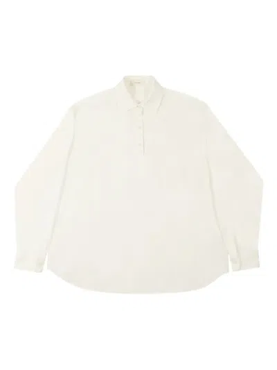 The Row Cotton Polo Shirt In White