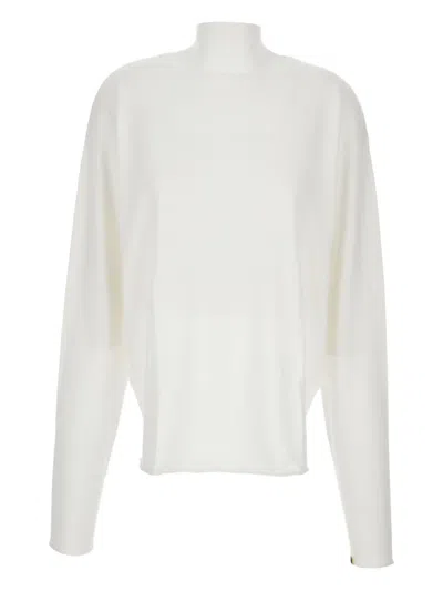 Extreme Cashmere Turtleneck Cotton-cashmere Sweater In White