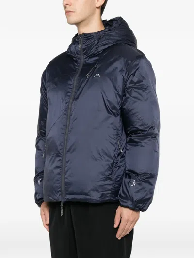A-cold-wall* Hooded Padded Jacket In Blue