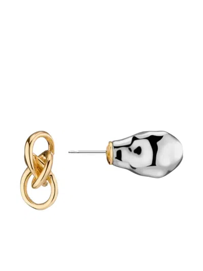 Demarson New York Taylor Earrings In Gold