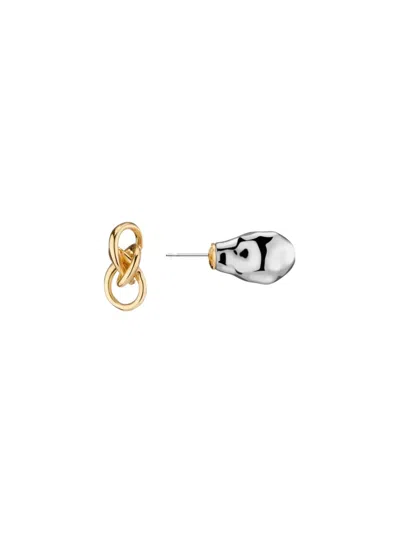 Demarson New York Taylor Earrings In Gold