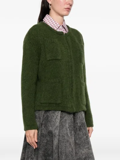 Lna Pocket Cardigan In Green