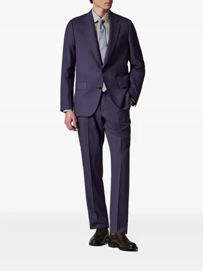 Paul Smith Wool Single-breasted Suit In Blue