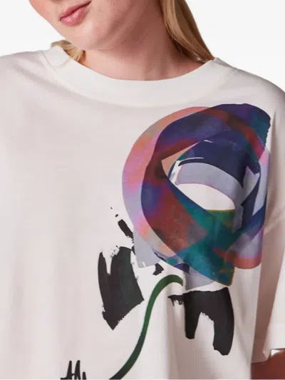 Ps By Paul Smith Floral-print T-shirt In Neutral