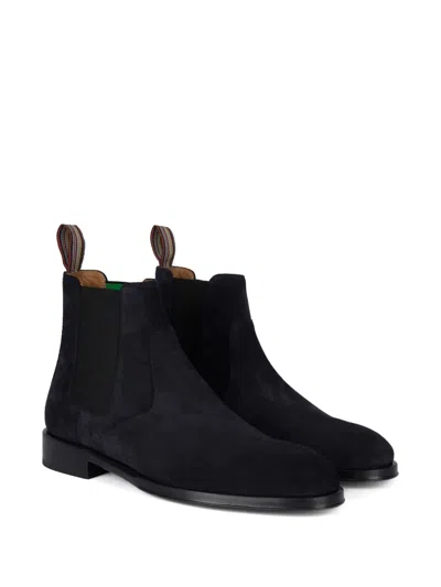 Paul Smith Lawson Suede Chelsea Boots In Black