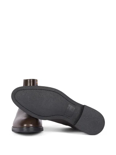 Paul Smith Lansing Leather Chelsea Boots In Brown