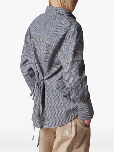 Ps By Paul Smith Checked Shirt In Gray