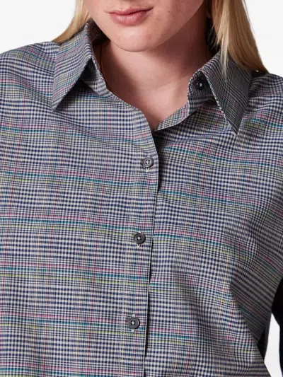 Ps By Paul Smith Checked Shirt In Gray