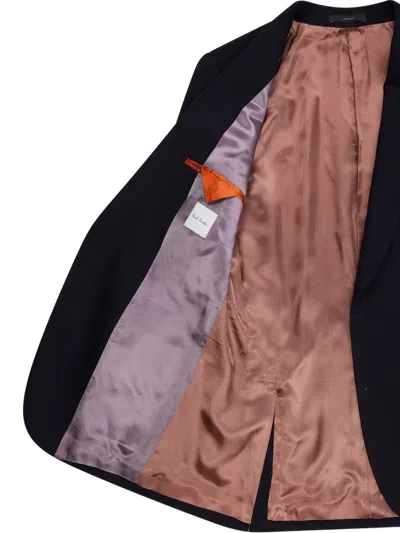 Paul Smith Wool Single-breasted Suit In Blue